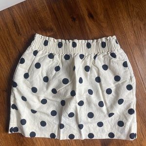 Polka Dot J Crew Skirt size 6